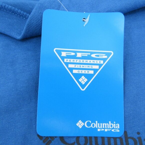 Columbia PFG Blue Graphic Short Sleeve T-Shirt Men's Size Large Tee NEW - Picture 7 of 8